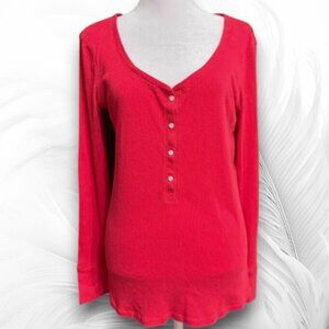 Victoria's Secret Red Women's Long Sleeve Knitted Pullover Size: L